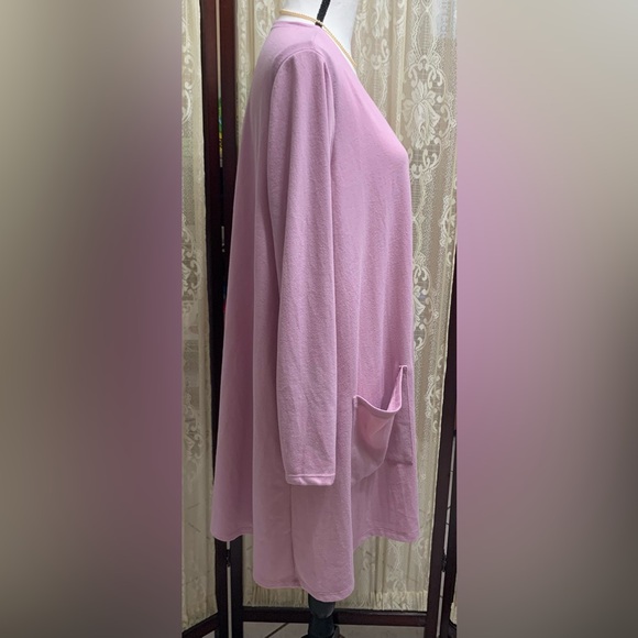 LULAROE LONG LENGTH OPEN FRONT CARDIGAN DUSTER - SZ. LARGE - Picture 2 of 7